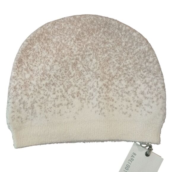 Barefoot Dreams Cozy Chic Confetti Beanie in Cream Taupe NWT $55 Soft Plush Fall - Picture 5 of 6